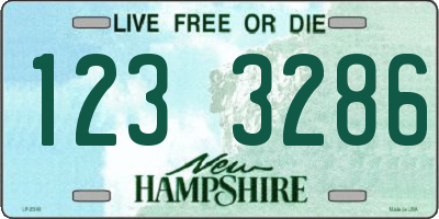NH license plate 1233286