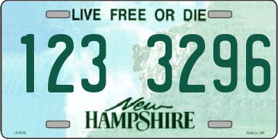 NH license plate 1233296