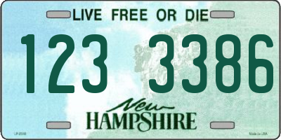 NH license plate 1233386