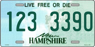 NH license plate 1233390
