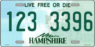 NH license plate 1233396