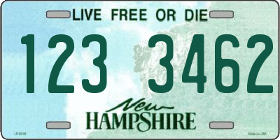 NH license plate 1233462