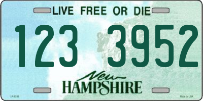 NH license plate 1233952