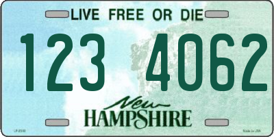 NH license plate 1234062