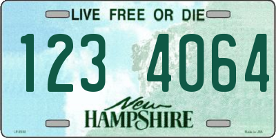 NH license plate 1234064