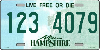 NH license plate 1234079