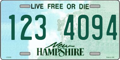 NH license plate 1234094