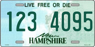 NH license plate 1234095