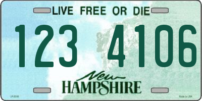 NH license plate 1234106