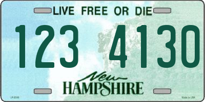 NH license plate 1234130