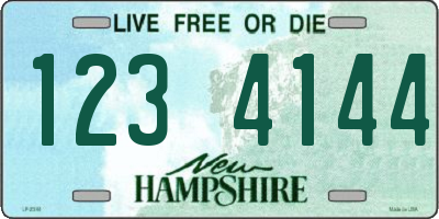 NH license plate 1234144