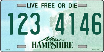 NH license plate 1234146