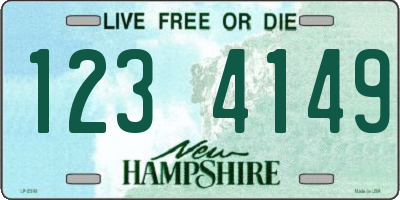 NH license plate 1234149