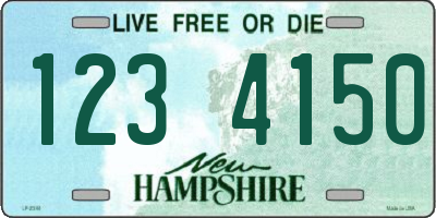 NH license plate 1234150