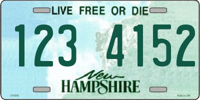 NH license plate 1234152