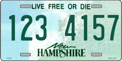 NH license plate 1234157