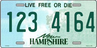 NH license plate 1234164
