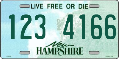 NH license plate 1234166