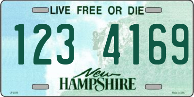 NH license plate 1234169