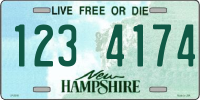 NH license plate 1234174