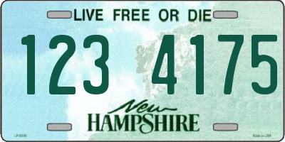 NH license plate 1234175
