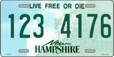 NH license plate 1234176