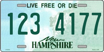 NH license plate 1234177