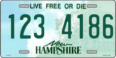 NH license plate 1234186