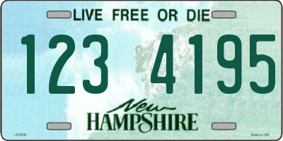 NH license plate 1234195