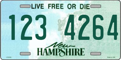 NH license plate 1234264