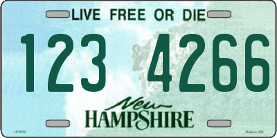 NH license plate 1234266