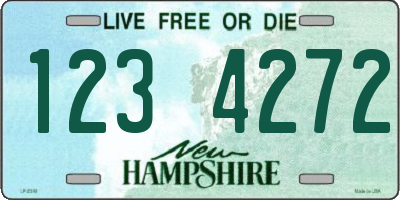 NH license plate 1234272