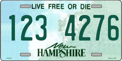 NH license plate 1234276