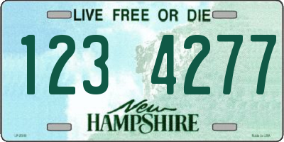 NH license plate 1234277