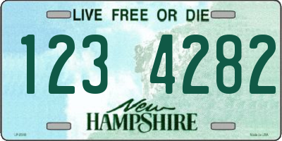 NH license plate 1234282