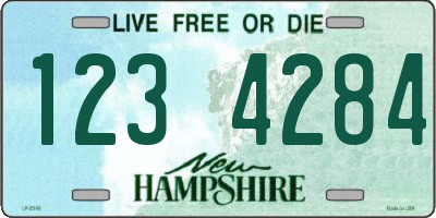 NH license plate 1234284
