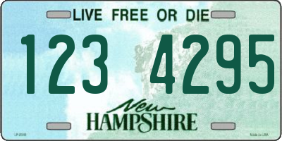 NH license plate 1234295