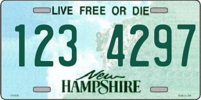 NH license plate 1234297