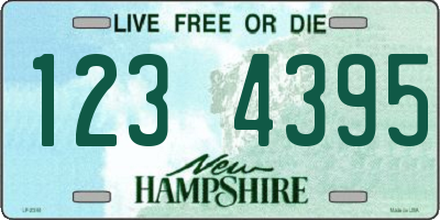 NH license plate 1234395
