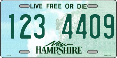 NH license plate 1234409