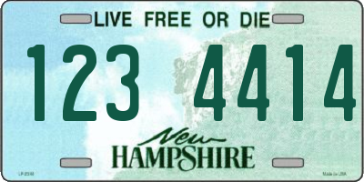 NH license plate 1234414