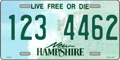 NH license plate 1234462