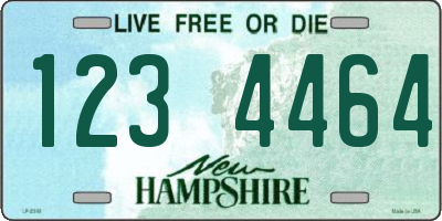 NH license plate 1234464