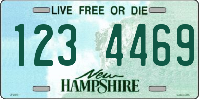 NH license plate 1234469