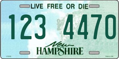 NH license plate 1234470
