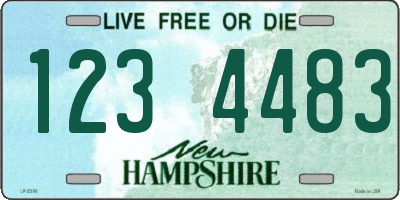 NH license plate 1234483