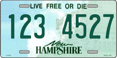 NH license plate 1234527