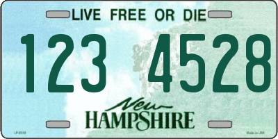 NH license plate 1234528