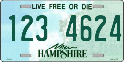 NH license plate 1234624