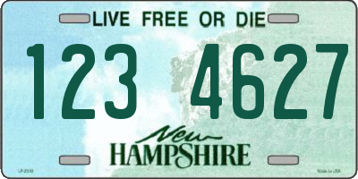 NH license plate 1234627